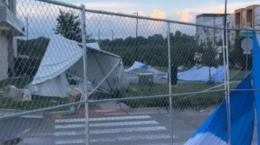 Un fuerte temporal azotó el hotel de la selección argentina en Kansas