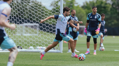 Tras la victoria ante Austria, Argentina volvió a entrenar pensando en Jordania