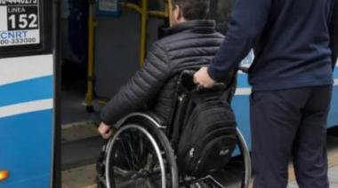 Los discapacitados podrán viajar en colectivos y trenes sin presentar el CUD