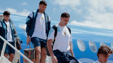 La Selección Argentina llegó a Dallas para jugar contra Austria