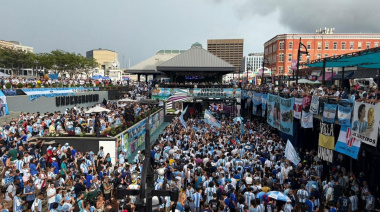 Multitudinario banderazo argentino en Atlanta