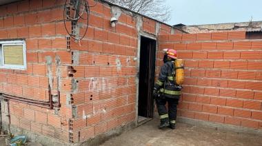 Tras un incendio en su casa, una abuela fue trasladada preventivamente al HIGA Junín