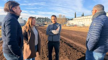 Valeria Arata recorrió las obras de mejora en el Parque Industrial que realiza la Provincia de Buenos Aires