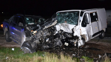 Choque en  Ruta 33:  1 fallecido y 10 heridos, dos de ellos de gravedad