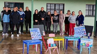 La Alcaidía de Junín sumó juegos y mobiliario para los espacios de visita
