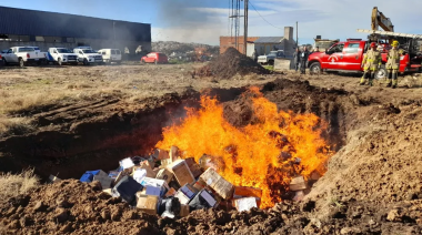 Balcarce: incineraron un cargamento de cocaína y marihuana de 250 kilos