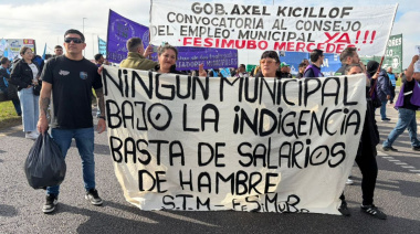 Con cortes de rutas, los trabajadores municipales presionan por mejores salarios