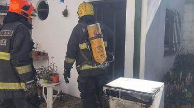 Principio de incendio en un lavarropas movilizó a los bomberos en Junín