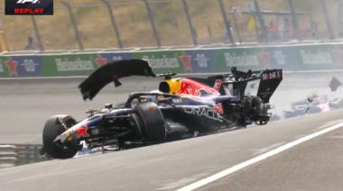 El palazo de Max Verstappen en el GP de Países Bajos y que motivó la bandera roja