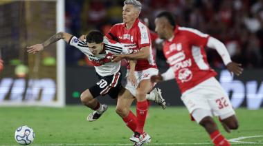 River empató sin goles ante Independiente Santa Fe por la ida de los octavos de final