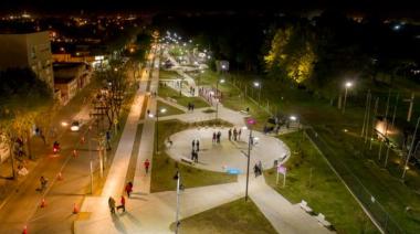 El Parque Central de Junín suma bicisenda y se consolida como un espacio recreativo