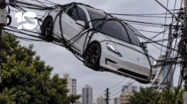 Elon Musk presentó su Tesla volador y en Argentina lo convirtieron en meme