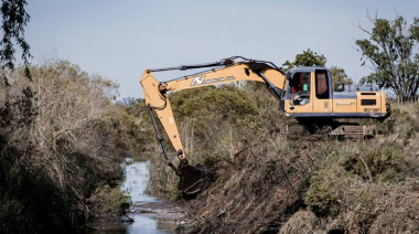 General Viamonte ejecuta obras de canalización ante la amenaza de 'El Niño'