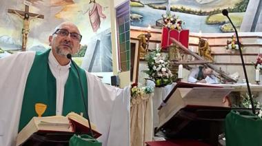 Un sacerdote murió aplastado por una cruz que cayó durante una misa transmitida en vivo