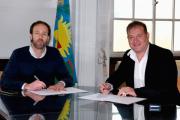 Mientras "el de Junín" se resiste a la foto, dos alcaldes PRO firmaron la 2° cuota del Fondo de Fortalecimiento Municipal