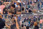 Feroz pelea entre hinchas de PSG y Botafogo