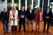 Milei se reunió con la mesa de enlace y se retiró de La Rural sin hacer declaraciones