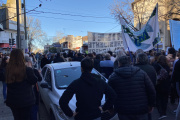 La calle, la otra cara del acto de Milei en Junín