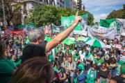 Aguiar ratificó el paro nacional con movilización al Congreso para este miércoles contra los vetos presidenciales