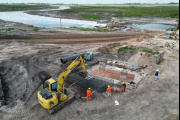 Axel Kicillof confirmó que continuará con el dragado del Río Salado desde Bragado a Junín