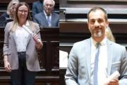 Arata y Petrecca recibieron sus diplomas de Senadores