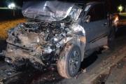 Ruta 8: Un herido al chocar su camioneta contra un camión