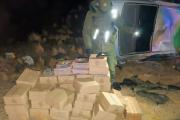 Fuga, vuelco y contrabando: Insólito hallazgo de figuritas del Mundial