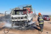 Se incendió un camión en ruta 7
