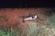 La camioneta Amarok volcó en la Ruta 65 y el conductor murió en el acto