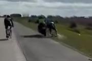San Vicente: Un policía embistió a un ciclista que circulaba en grupo por ruta 6