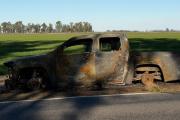 Autos incendiados: un riesgo para la seguridad vial en la RP 65