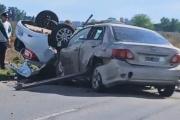 Violento choque en Ruta 65 entre dos autos: cuatro personas fallecidas